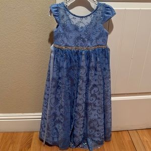 Rare Edition blue kids dress T3